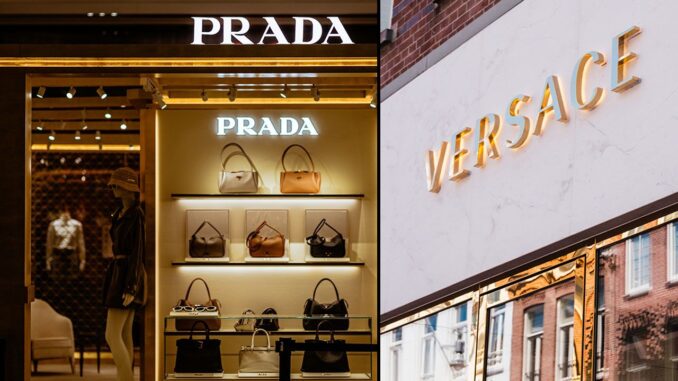 Industrie du luxe Prada Versace