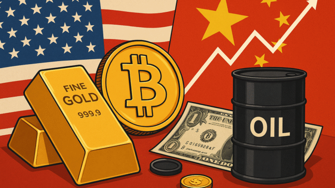 Or bitcoin pétrole dollar chine états-unis