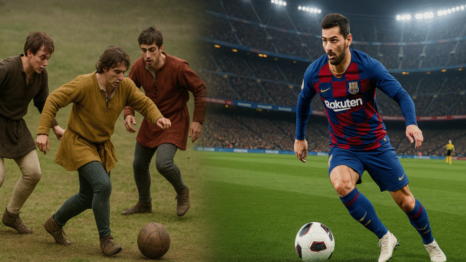 Histoire du football : l’évolution du sport, de la soule médiévale aux stades modernes et aux jeux vidéo