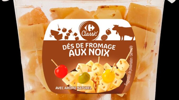 Rappel produit : Carrefour retire des dés de fromage aux noix pour risque de listeria