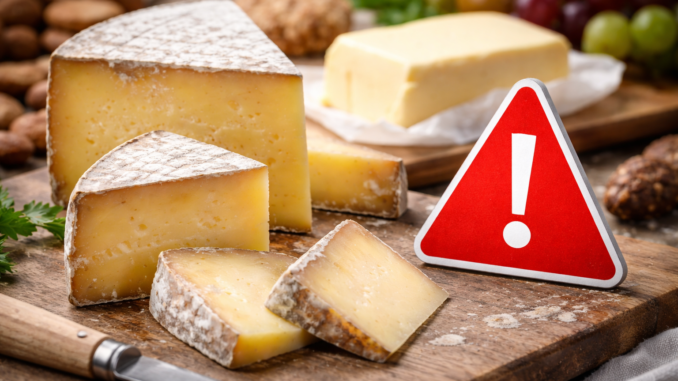 Rappel produit : un cantal cru retiré du marché pour présence de listéria