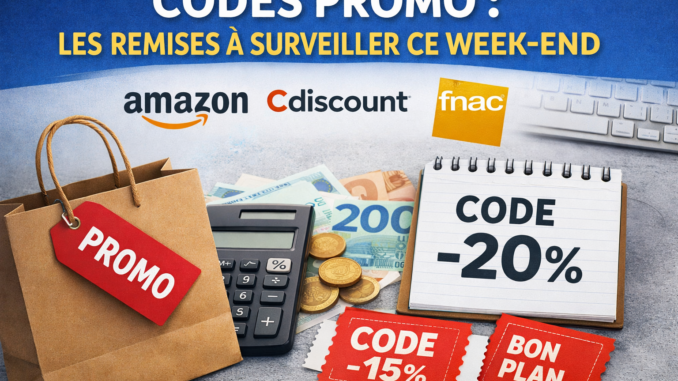Codes promo : les remises les plus utiles à surveiller ce week-end chez Amazon, Cdiscount et Fnac